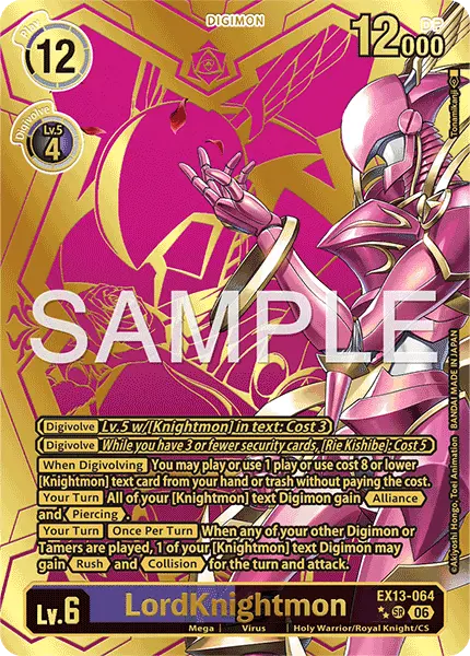 Digimon TCG Card EX13-064_P2 LordKnightmon