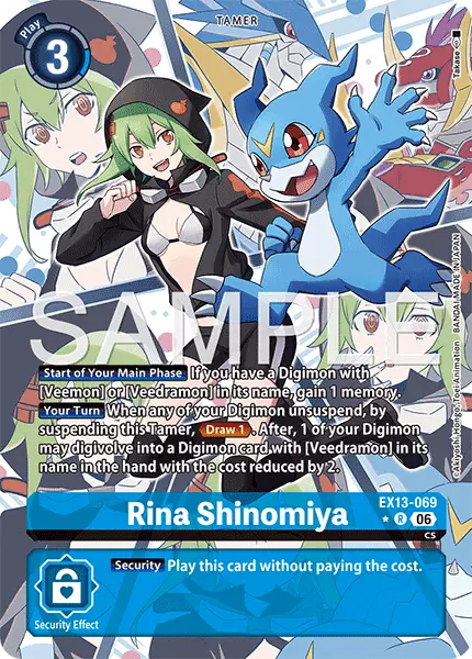 Digimon TCG Card EX13-069_P1 Rina Shinomiya
