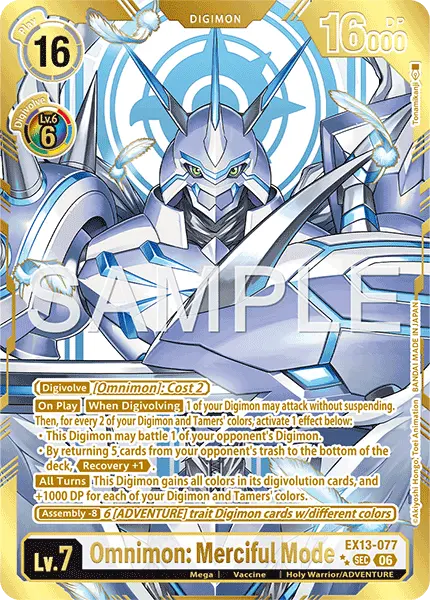 Digimon TCG Card EX13-077_P2 Omnimon: Merciful Mode