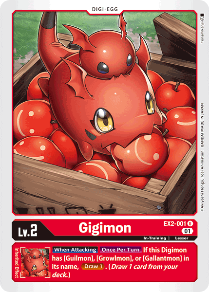 Digimon TCG Card EX2-001 Gigimon