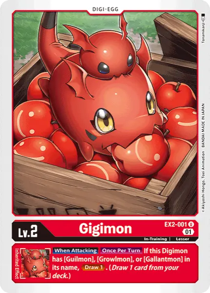 Digimon TCG Card 'EX2-001' 'Gigimon'