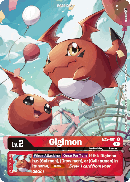 Digimon TCG Card 'EX2-001_P1' 'Gigimon'