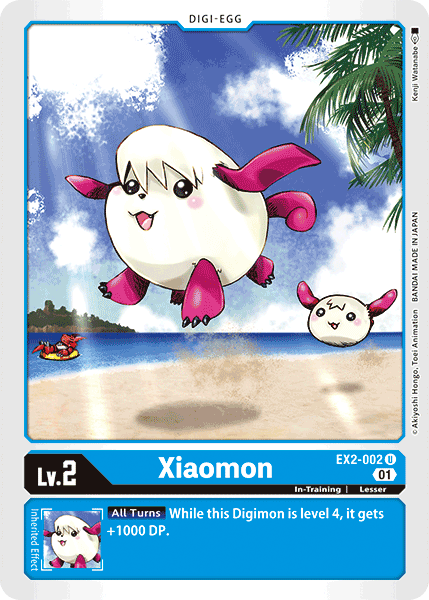 Digimon TCG Card 'EX2-002' 'Xiaomon'