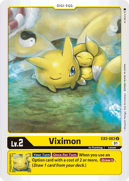 Digimon TCG Card 'EX2-003' 'Viximon'