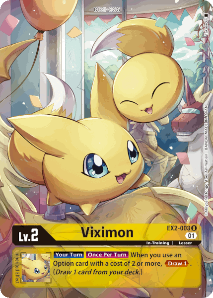 Digimon TCG Card EX2-003_P1 Viximon