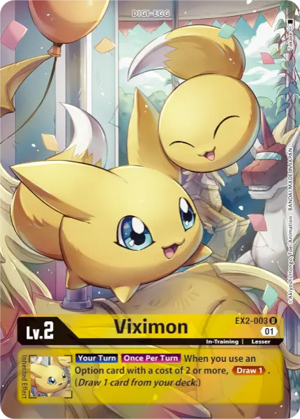 Digimon TCG Card 'EX2-003_P1' 'Viximon'