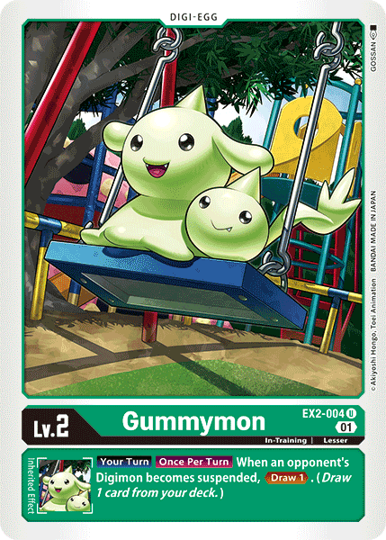 Digimon TCG Card 'EX2-004' 'Gummymon'