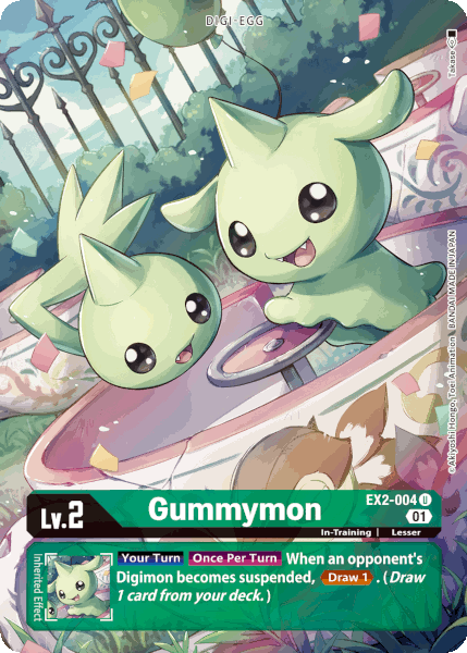 Digimon TCG Card 'EX2-004_P1' 'Gummymon'