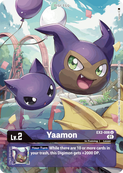 Digimon TCG Card EX2-006_P1 Yaamon