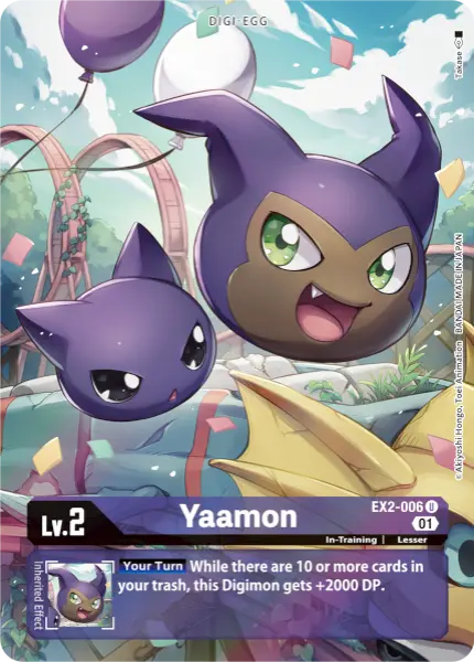 Digimon TCG Card 'EX2-006_P1' 'Yaamon'