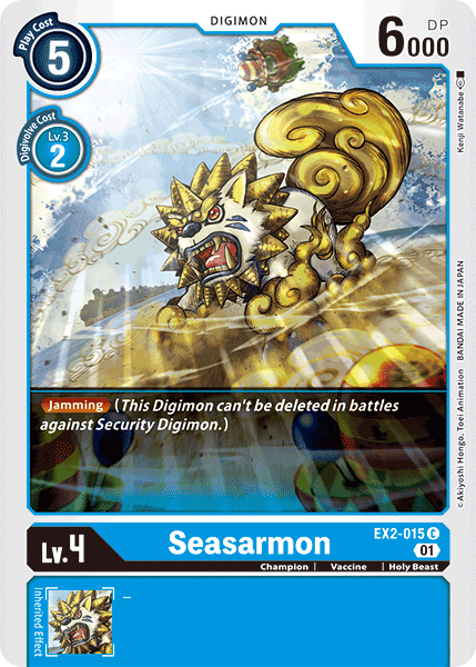 Digimon TCG Card 'EX2-015' 'Seasarmon'