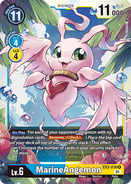 Digimon TCG Card 'EX2-018' 'MarineAngemon'