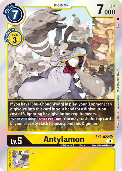 Digimon TCG Card 'EX2-022' 'Antylamon'