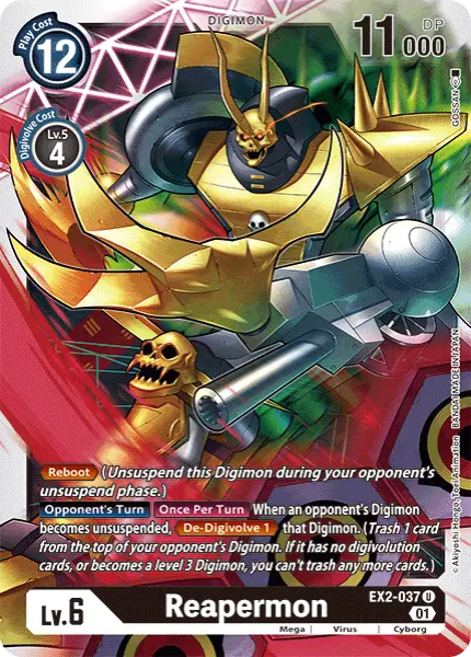 Digimon TCG Card 'EX2-037' 'Reapermon'