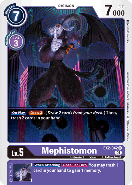 Digimon TCG Card EX2-042 Mephistomon