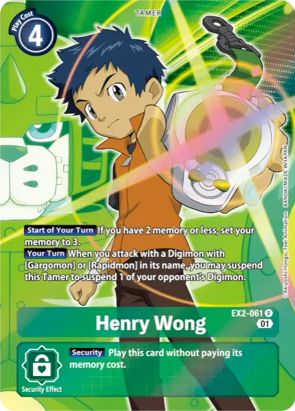 Digimon TCG Card 'EX2-061_P1' 'Henry Wong'