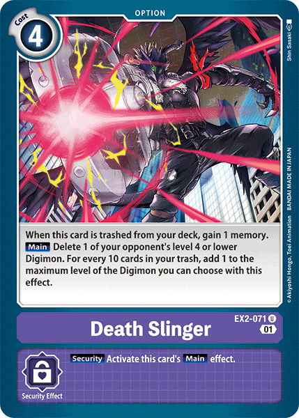 Digimon TCG Card EX2-071 Death Slinger