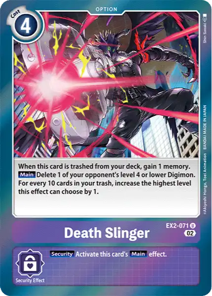Digimon TCG Card EX2-071_P1 Death Slinger