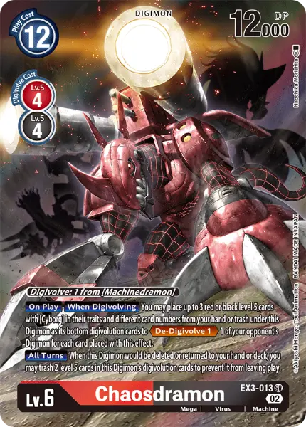 Digimon TCG Card EX3-013_P1 Chaosdramon