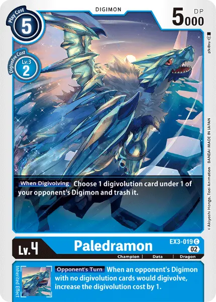 Digimon TCG Card 'EX3-019' 'Paledramon'