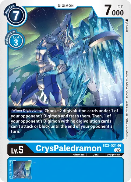 Digimon TCG Card EX3-021 CrysPaledramon