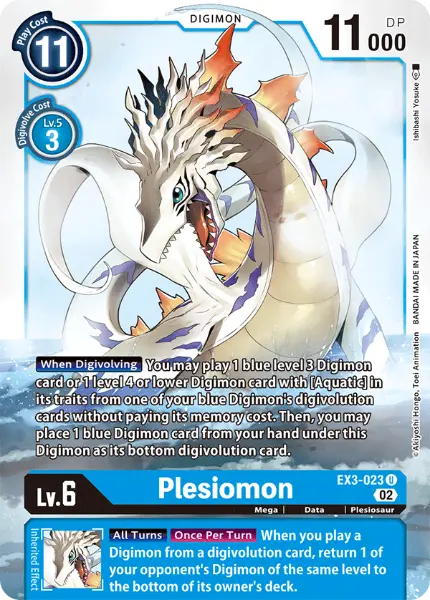 Digimon TCG Card EX3-023 Plesiomon