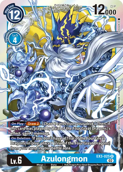 Digimon TCG Card 'EX3-025' 'Azulongmon'