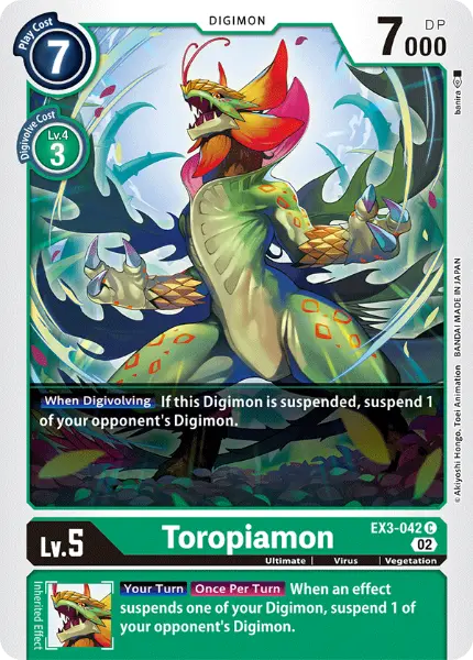 Digimon TCG Card EX3-042 Toropiamon