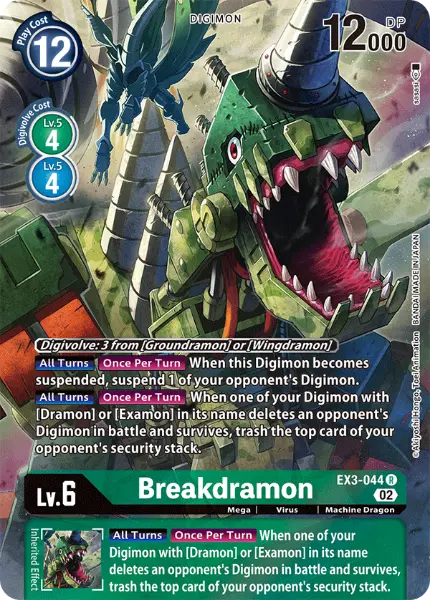 Digimon TCG Card 'EX3-044_P1' 'Breakdramon'