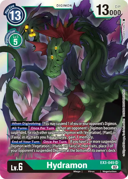 Deck Bloom Hydra with preview of card EX3-045