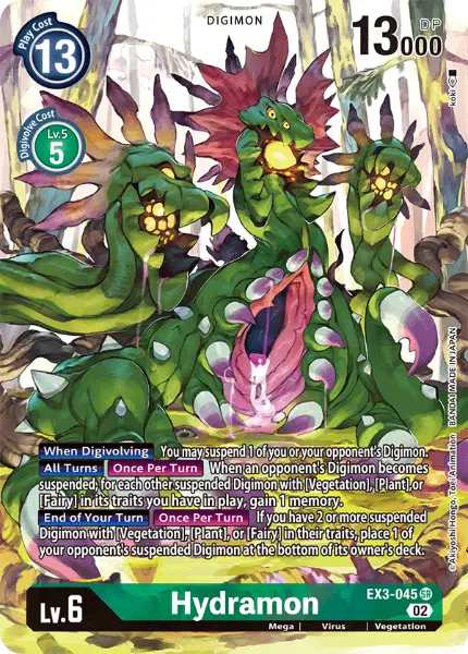 Digimon TCG Card EX3-045_P1 Hydramon