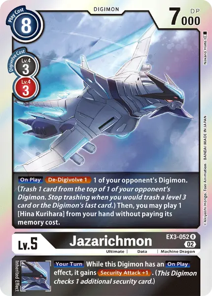 Digimon TCG Card 'EX3-052' 'Jazarichmon'