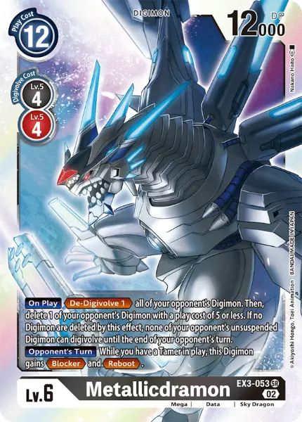 Digimon TCG Card 'EX3-053' 'Metallicdramon'