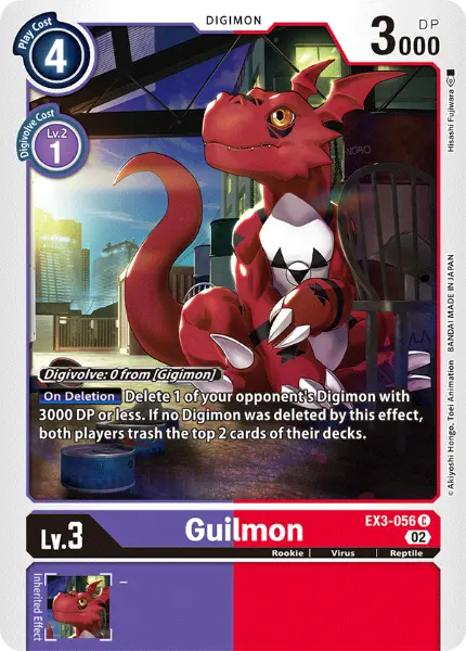 Digimon TCG Card 'EX3-056' 'Guilmon'