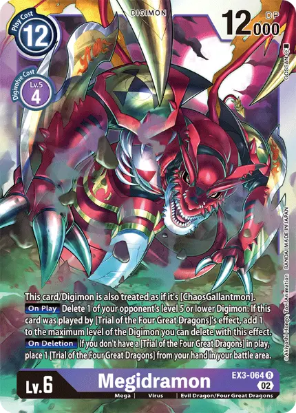 Digimon TCG Card EX3-064 Megidramon