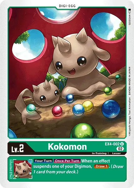 Digimon TCG Card 'EX4-002' 'Kokomon'