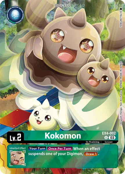 Digimon TCG Card 'EX4-002_P1' 'Kokomon'