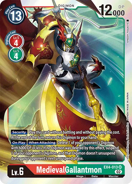 Digimon TCG Card EX4-013 MedievalGallantmon