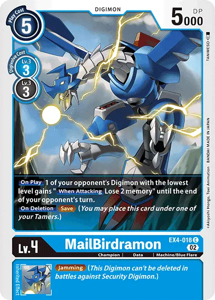 Digimon TCG Card EX4-018 MailBirdramon