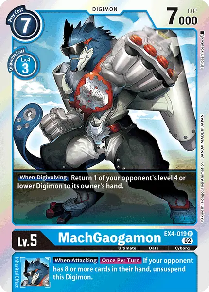 Digimon TCG Card 'EX4-019' 'MachGaogamon'