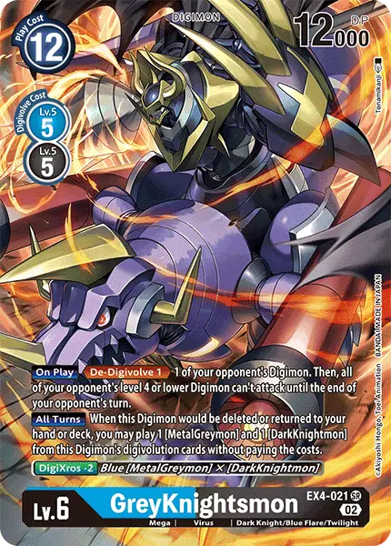 Digimon TCG Card EX4-021_P1 GreyKnightsmon