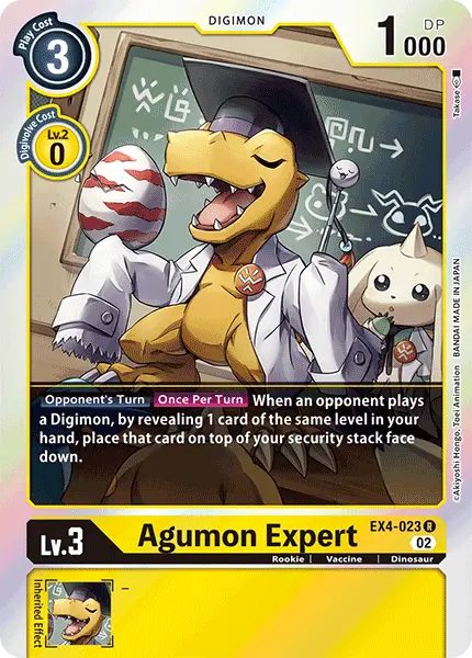 Digimon TCG Card 'EX4-023' 'Agumon Expert'