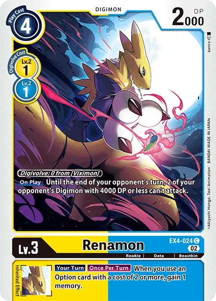 Digimon TCG Card EX4-024 Renamon