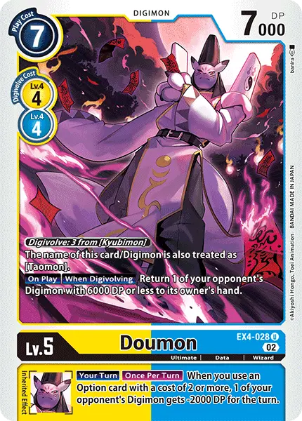 Digimon TCG Card 'EX4-028' 'Doumon'