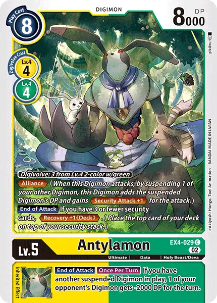 Digimon TCG Card EX4-029 Antylamon