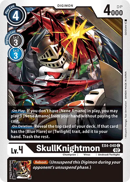 Digimon TCG Card EX4-040 SkullKnightmon