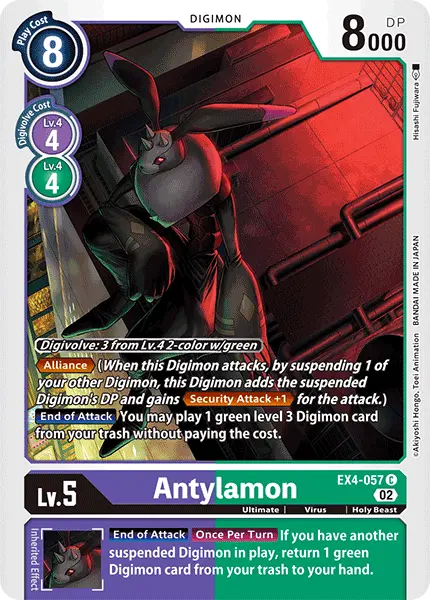 Digimon TCG Card 'EX4-057' 'Antylamon'
