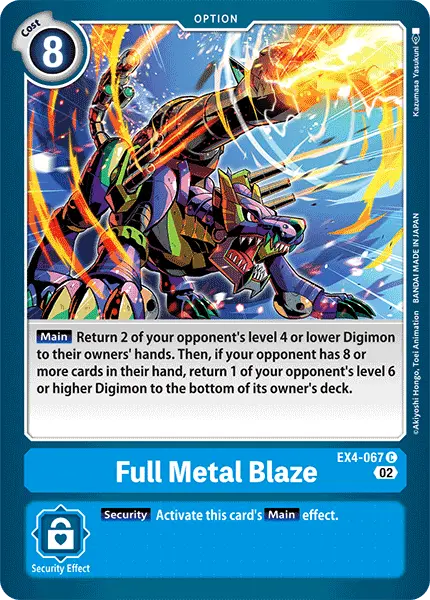 Digimon TCG Card EX4-067 Full Metal Blaze