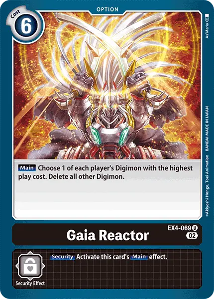 Digimon TCG Card 'EX4-069' 'Gaia Reactor'