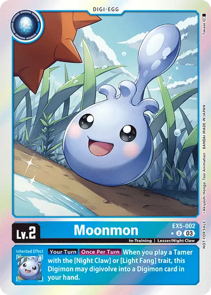 Digimon TCG Card EX5-002_P1 Moonmon